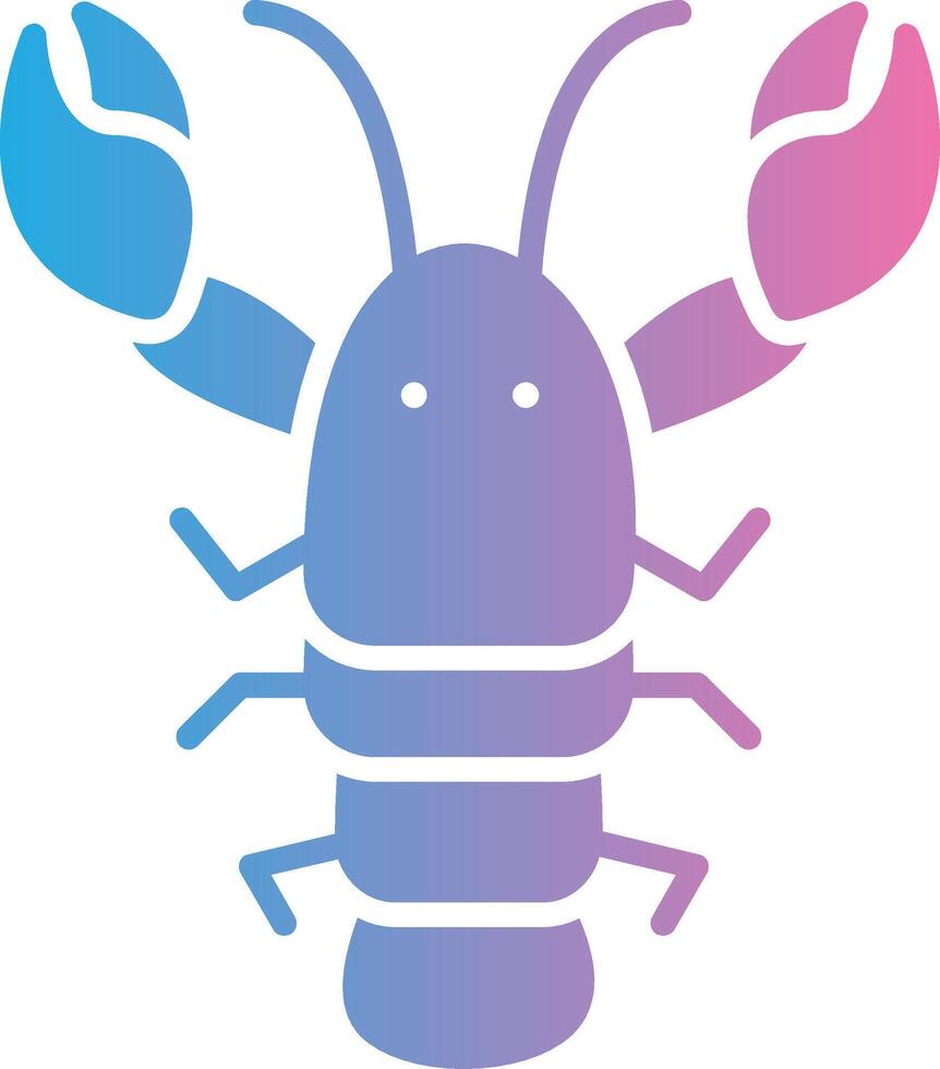 Lobster Bright Tone Visual vector
