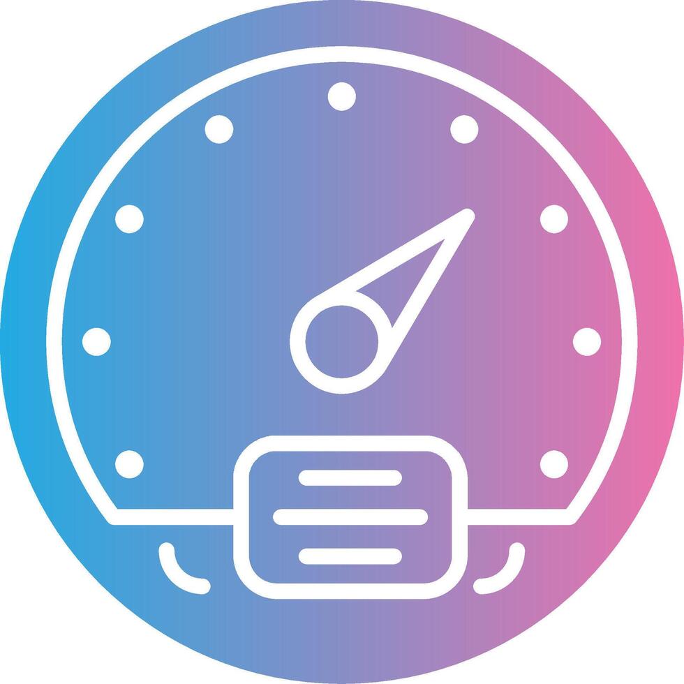 Barometer Solid Fill Symbol vector