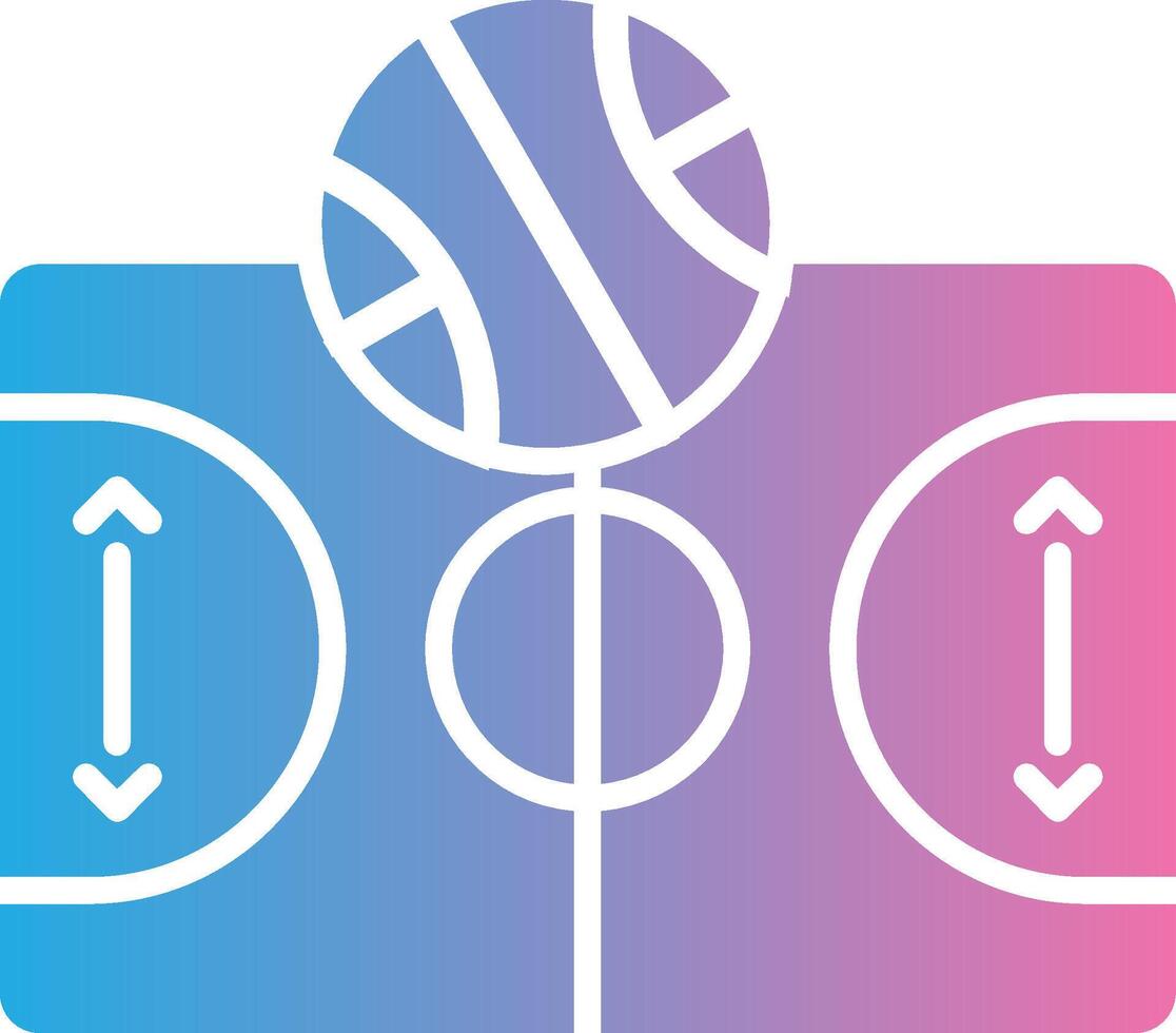 Basketball Court Custom Line Element vector