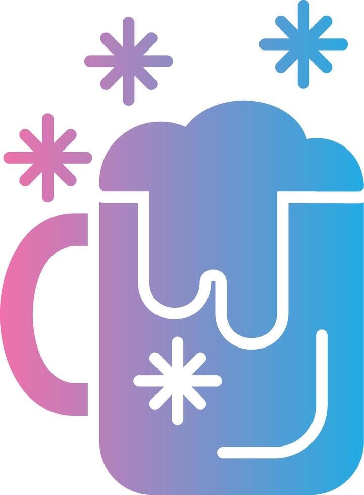 Cold Beer Gradient Color Form vector