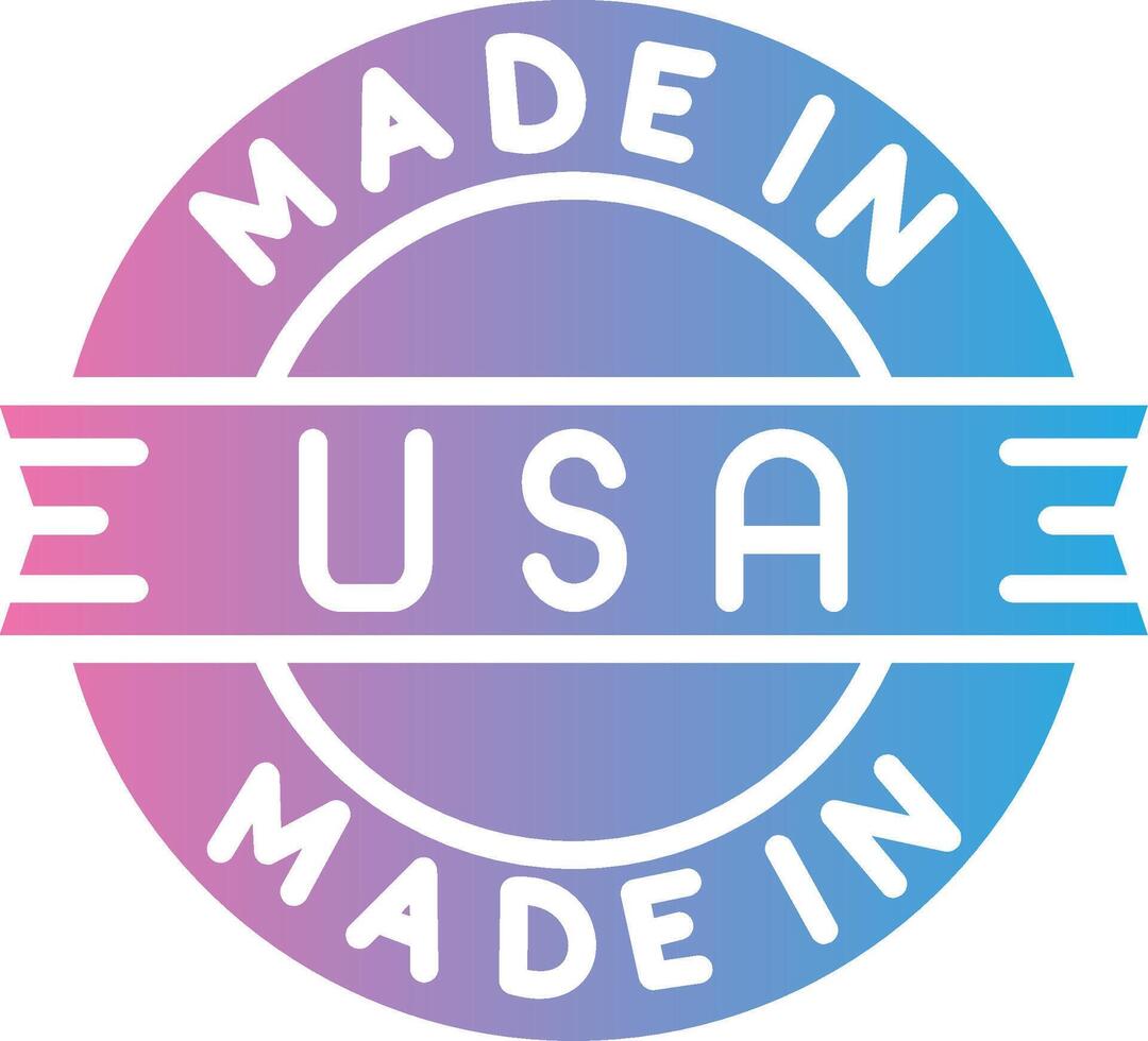 Made In Usa Compact Web Symbol vector