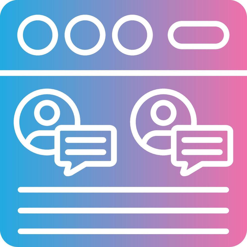 Multiple Chat Modern Tech Object vector