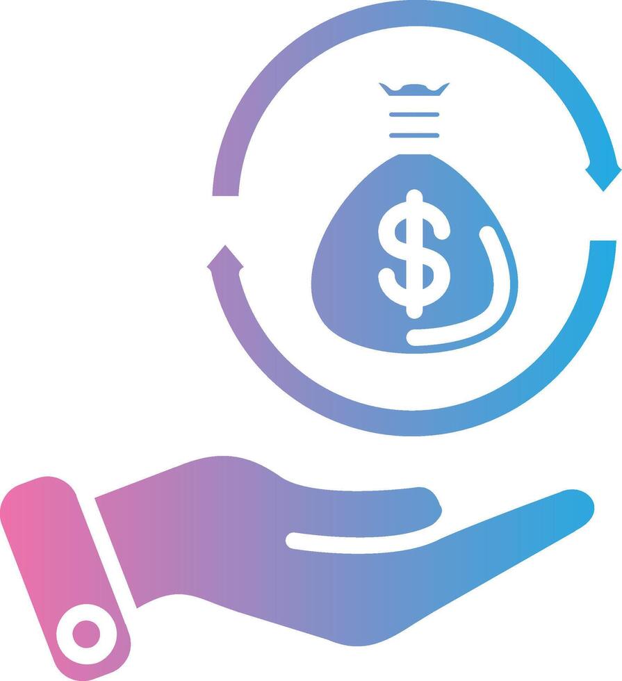 Return On Investment Monochrome Line Graphic vector