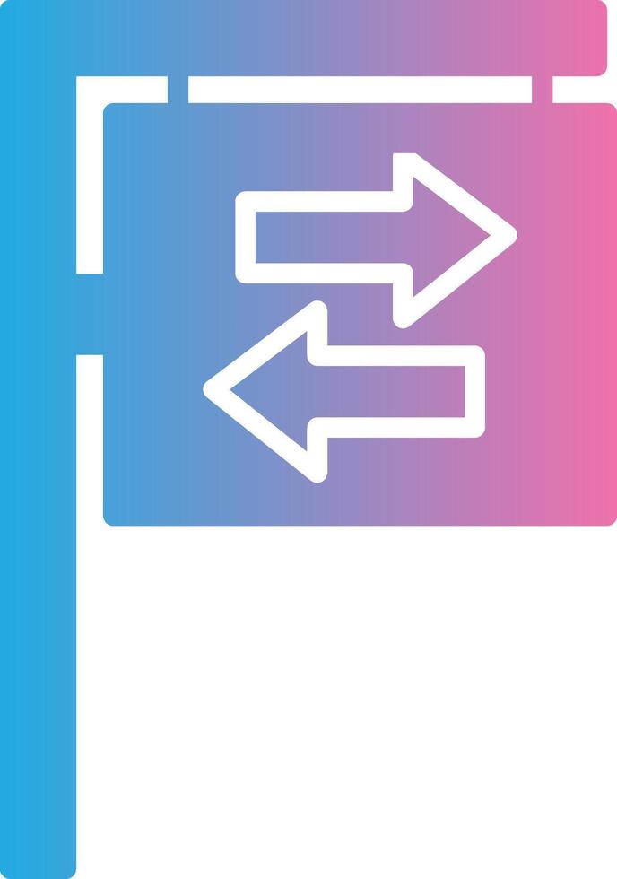 Road Sign High Contrast Badge vector