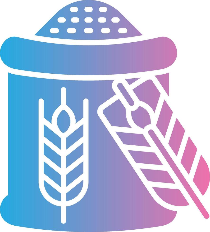 Wheat Gradient Style Element vector