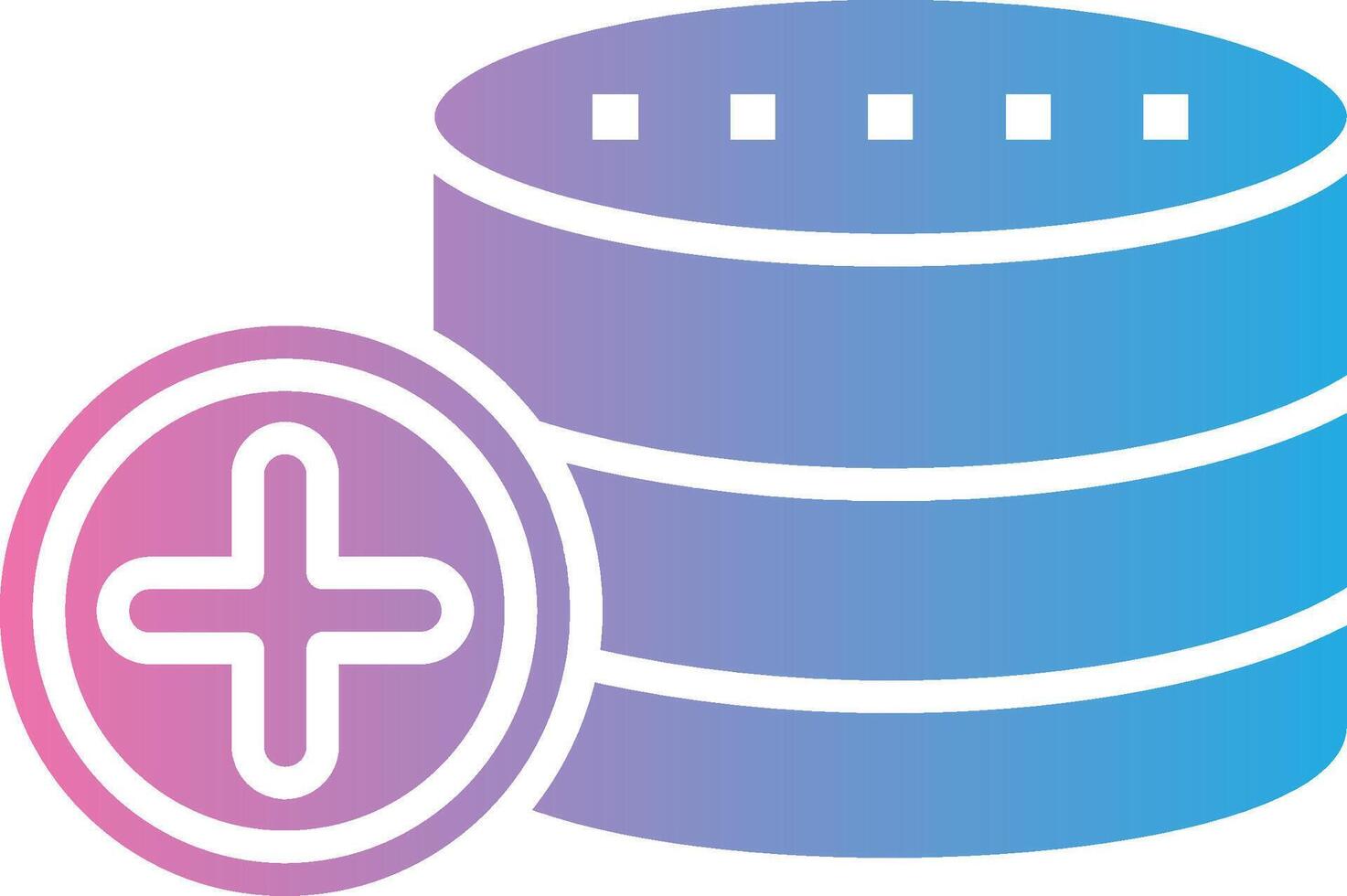 Database Geometric Style Badge vector