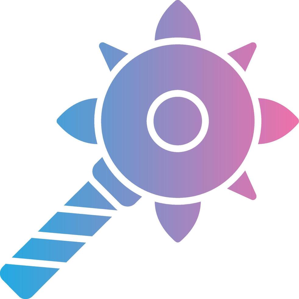 Mace Modern Color Symbol vector