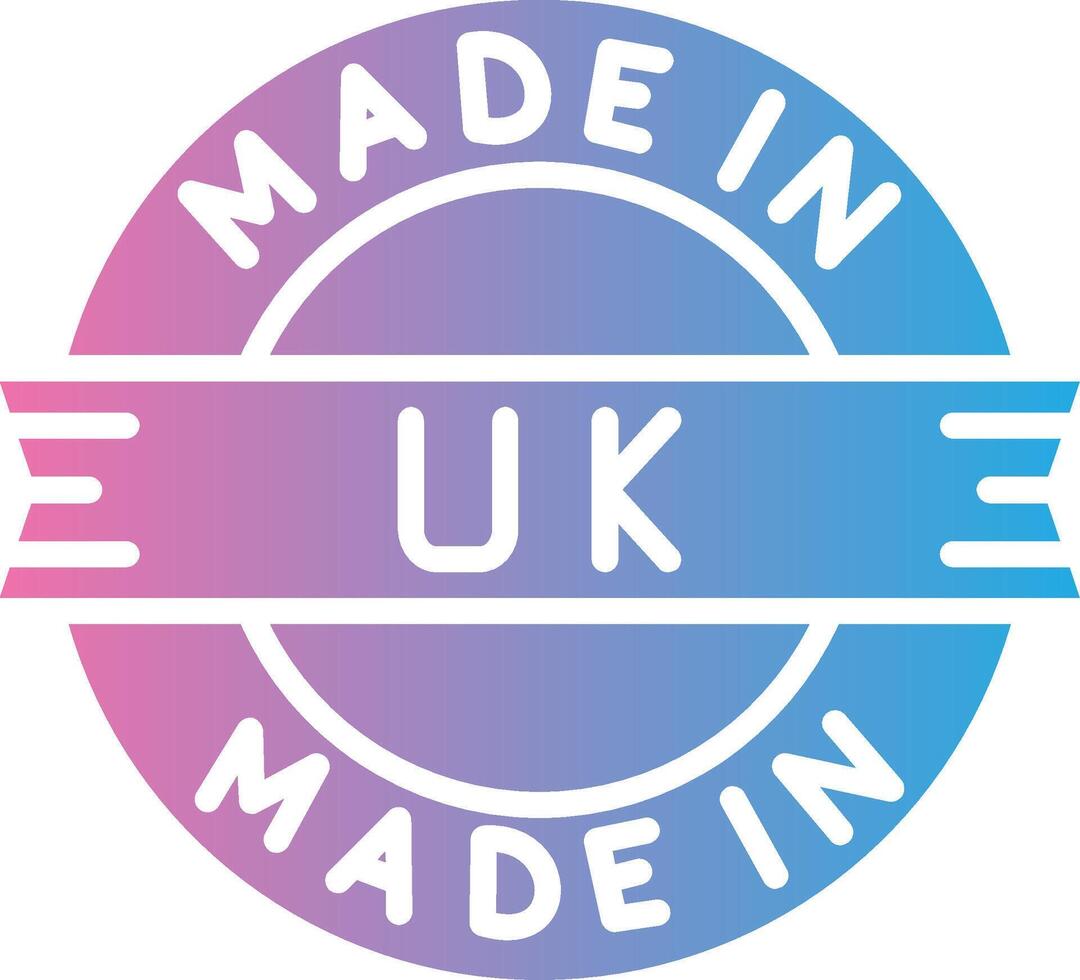 Made In Uk Digital App Concept vector