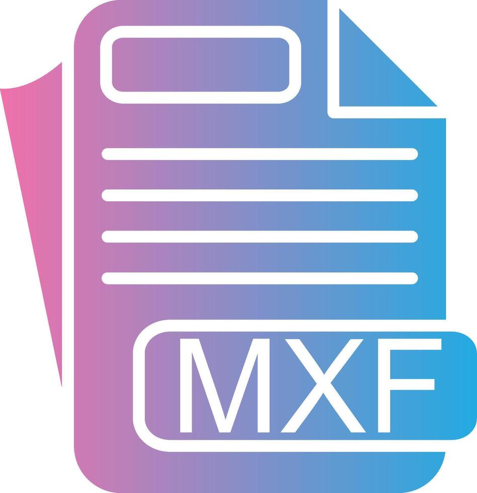 MXF Flat UI Form vector