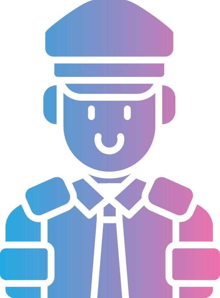 Police Thin Line Element vector