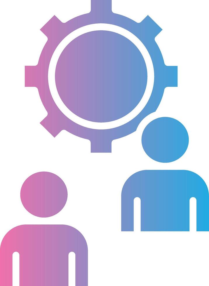 Setting Modern Interface Badge vector