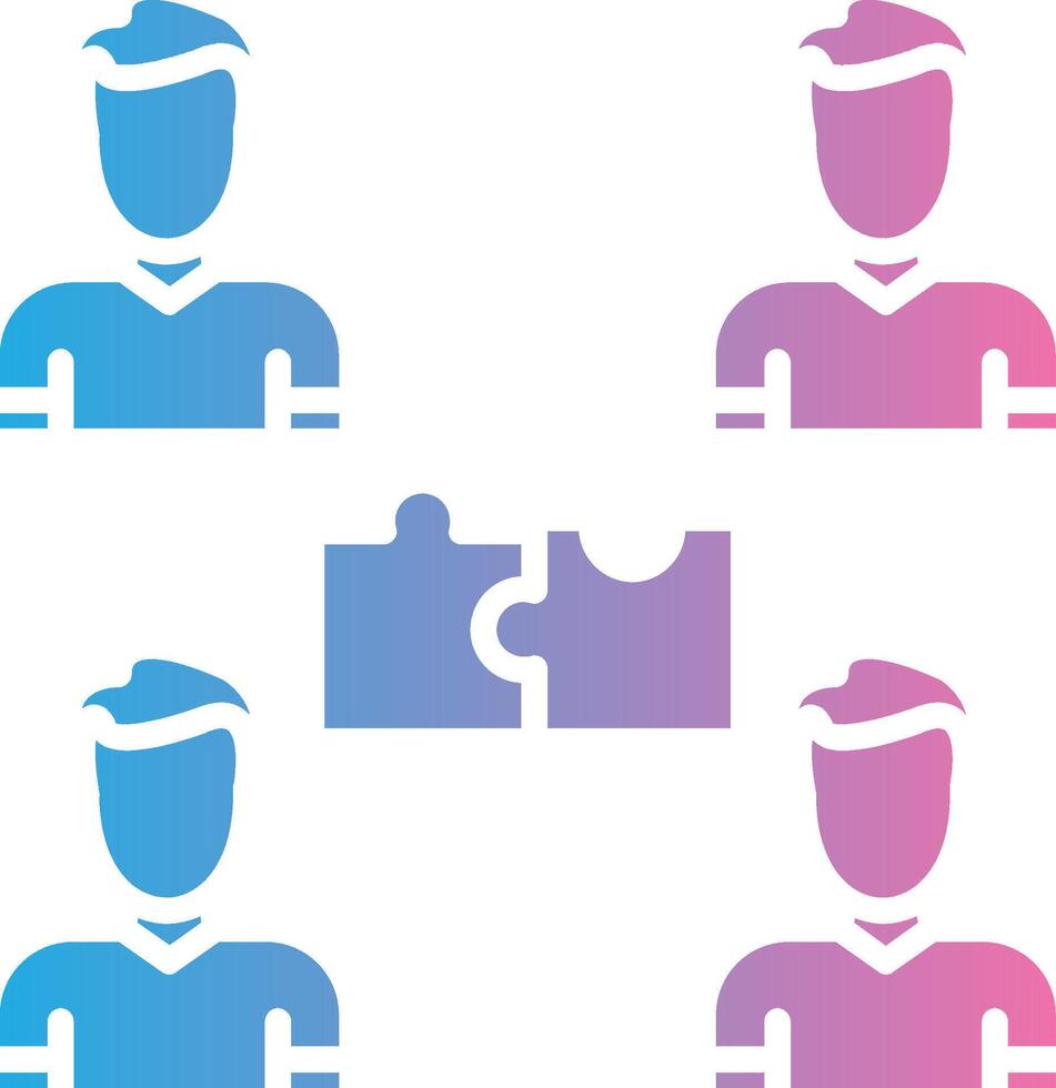 Team Building Monochrome Line Graphic vector