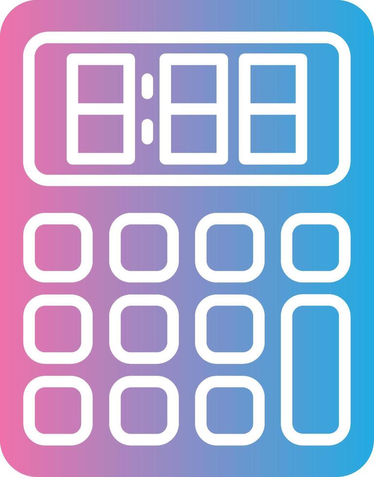 Calculator Flat UI Form vector