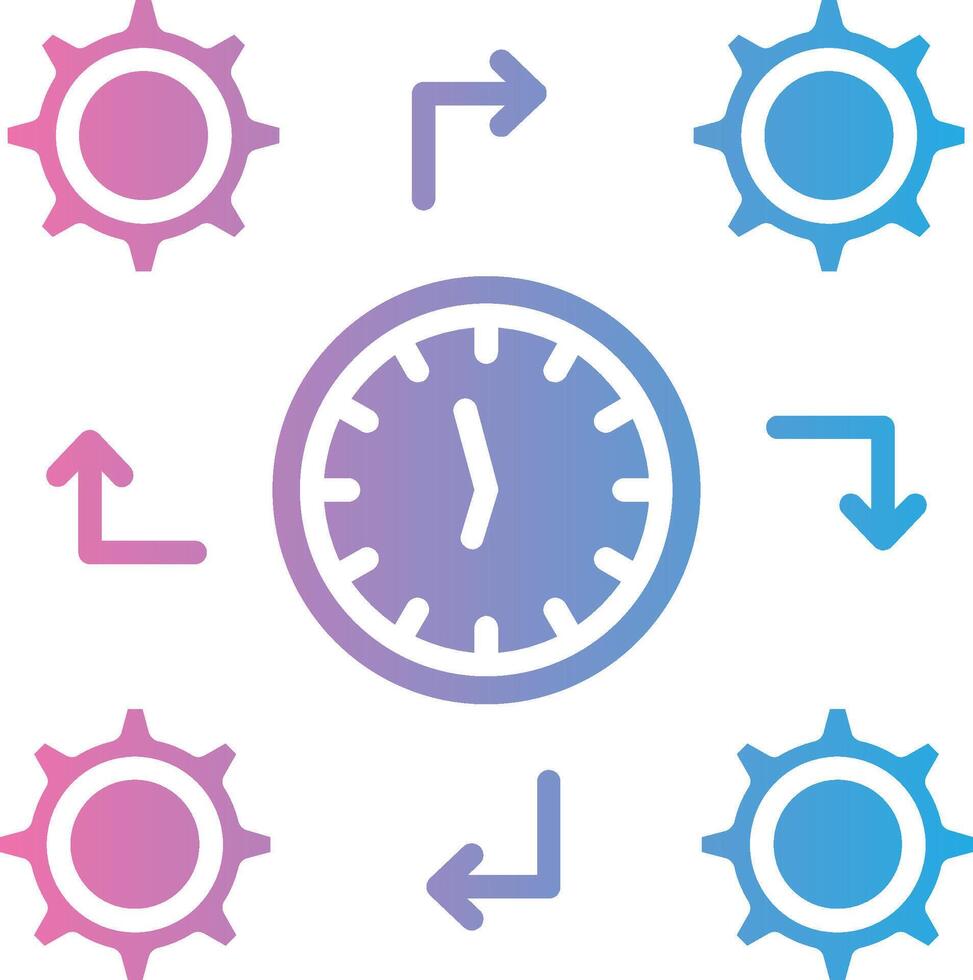 Process Interface Line Graphic vector