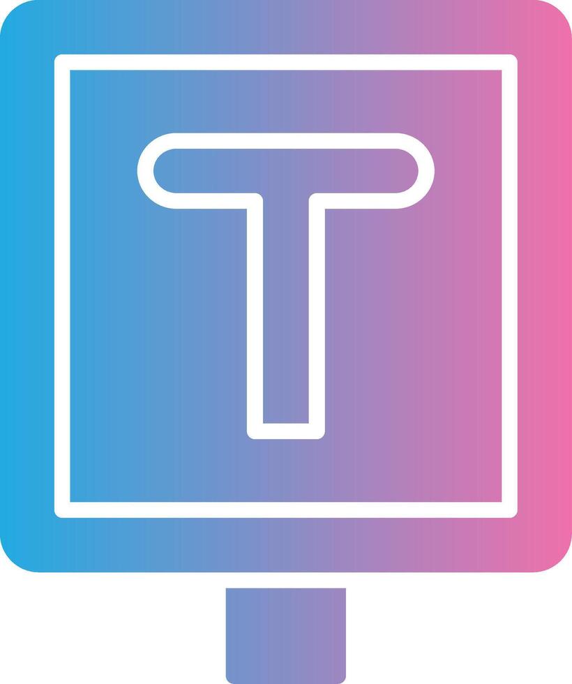 T Junction Interactive Symbol vector