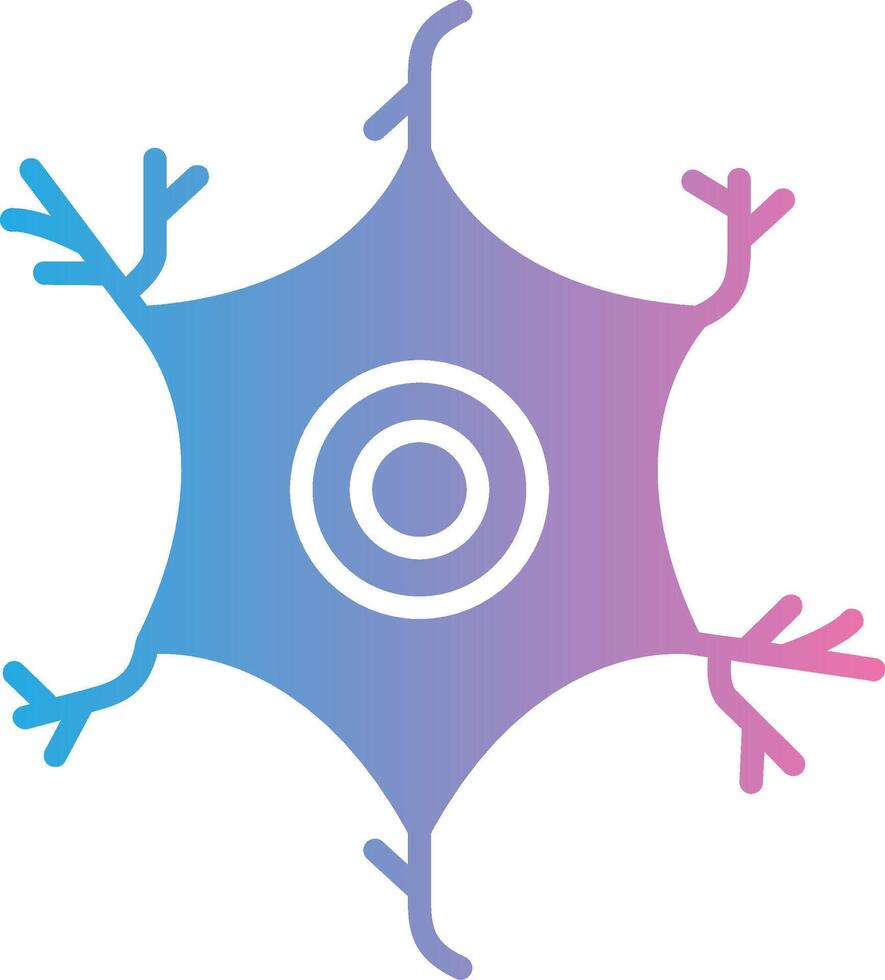 Astrocyte Geometric Style Badge vector