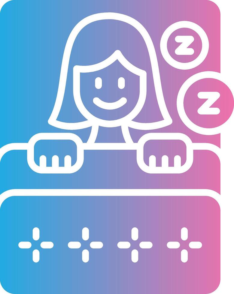 Enough Sleep Monochrome Line Graphic vector