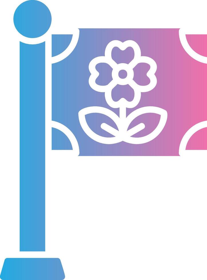 Flag High Contrast Badge vector