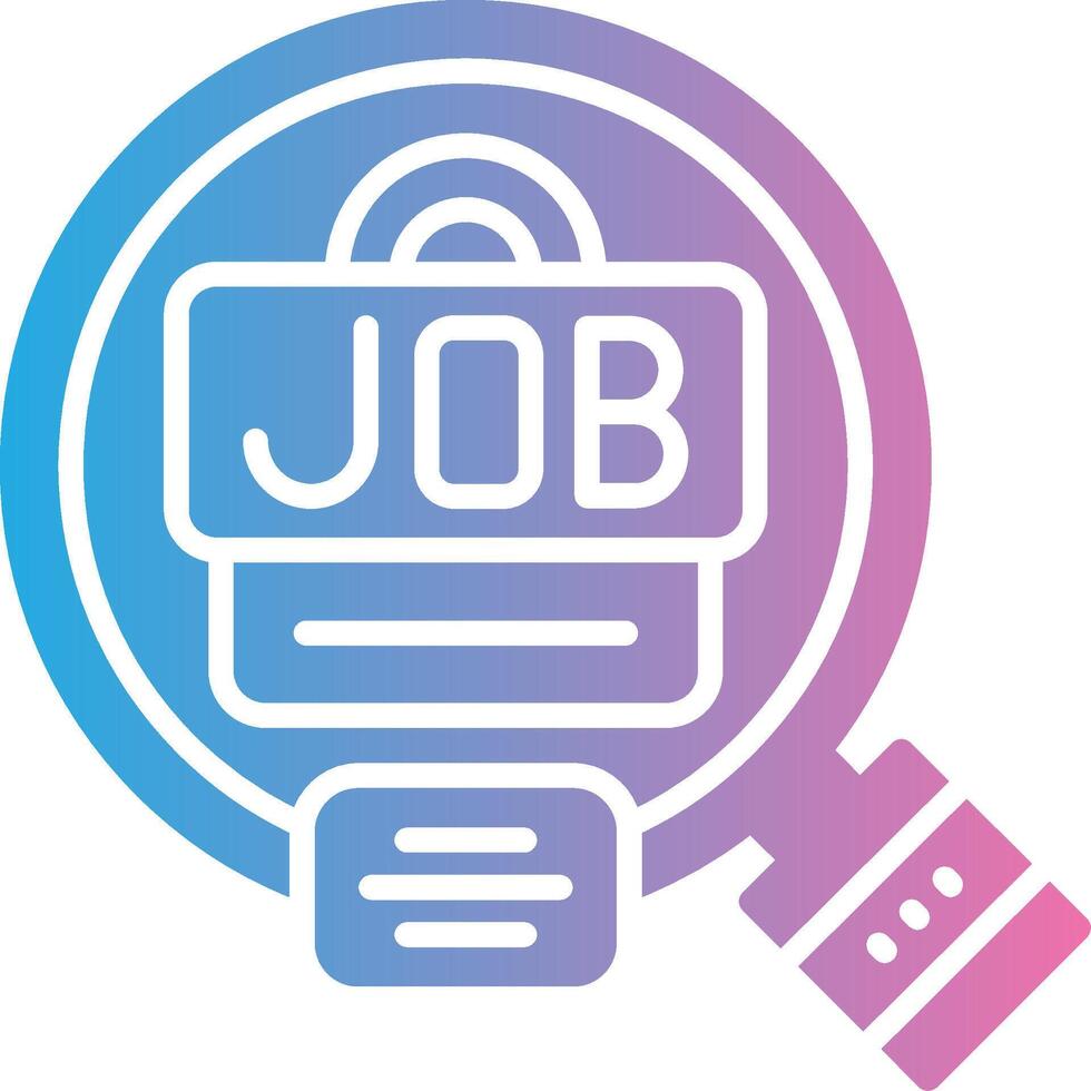 Job Hunting Flat Design Piece vector