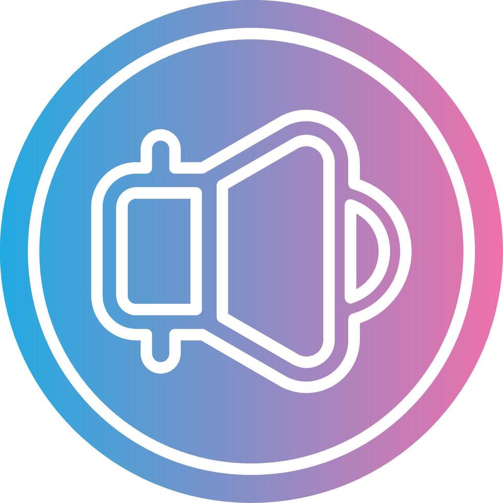 Speaker Bold Outline Badge vector