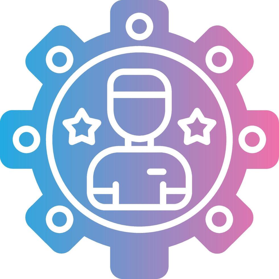User Role Dark Mode Symbol vector