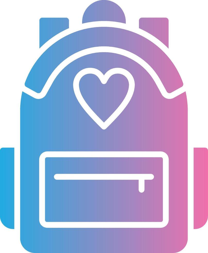 Backpack Muted Color Design vector
