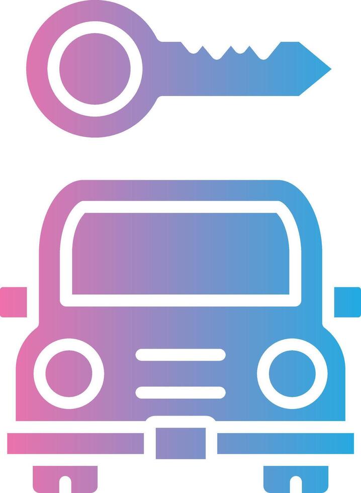 Car Rental Outlined Line Artwork vector