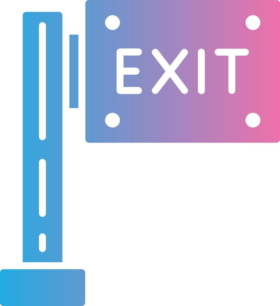 Exit Geometric App Mark vector