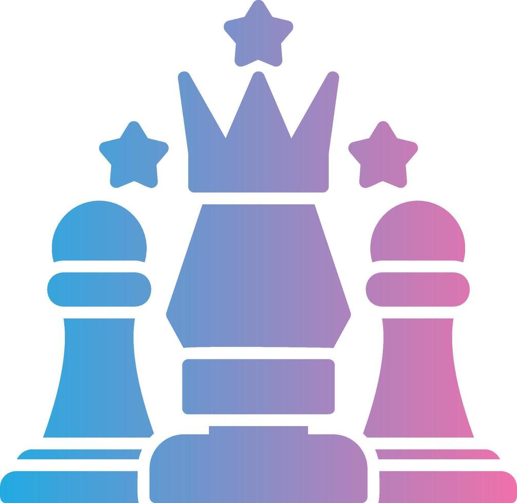 Chess Pieces Interface Line Graphic vector