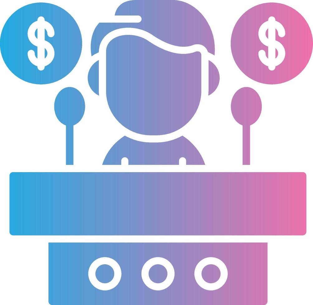 Consultant Dark Mode Symbol vector