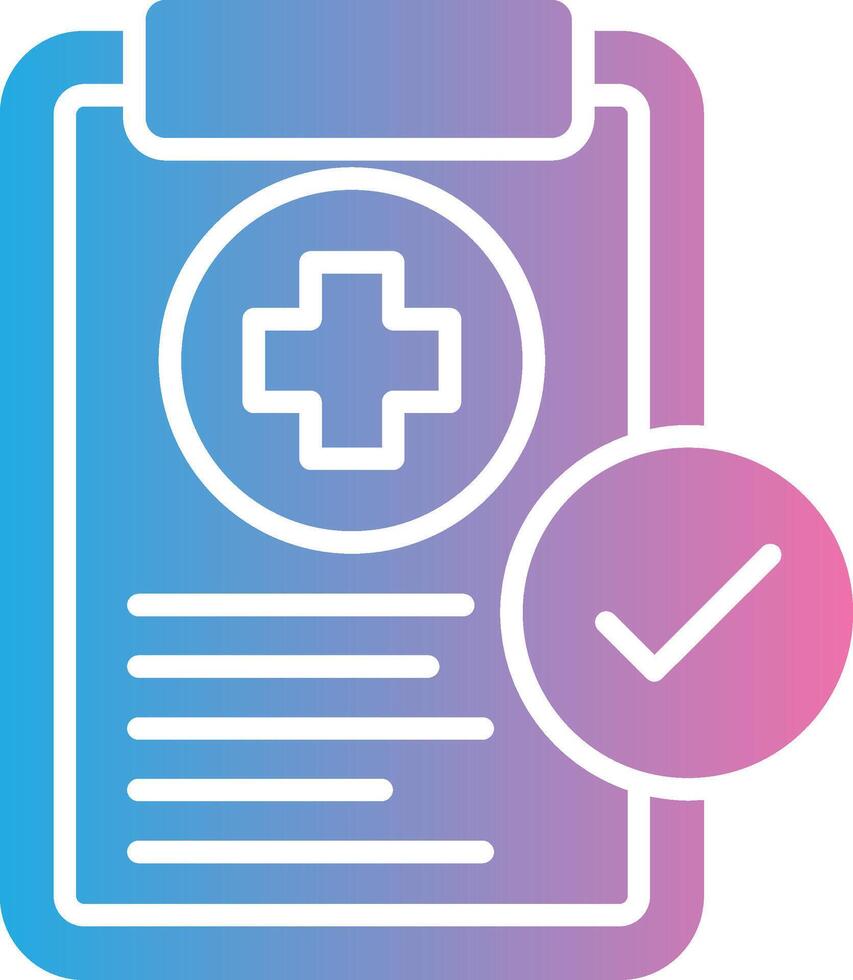 Medical Check Detailed UI Piece vector