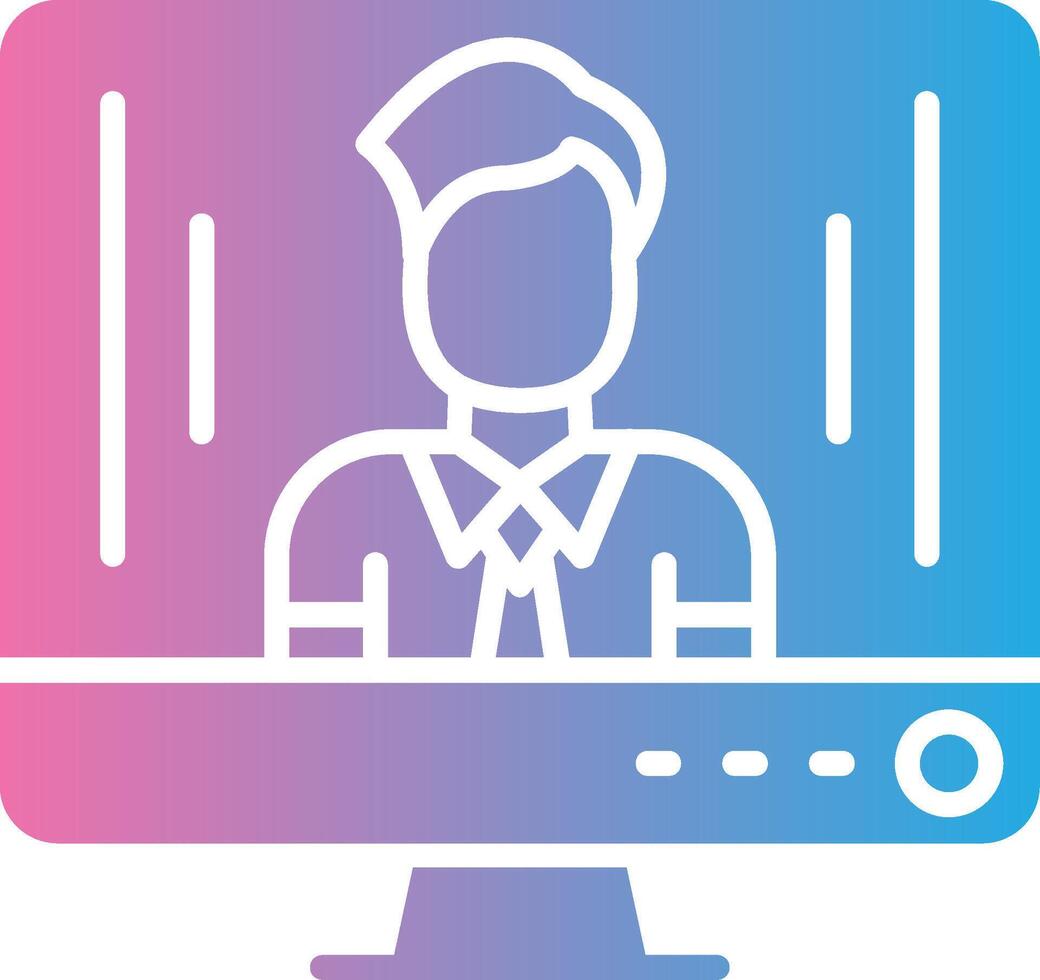 Teacher 3D Interface Shape vector