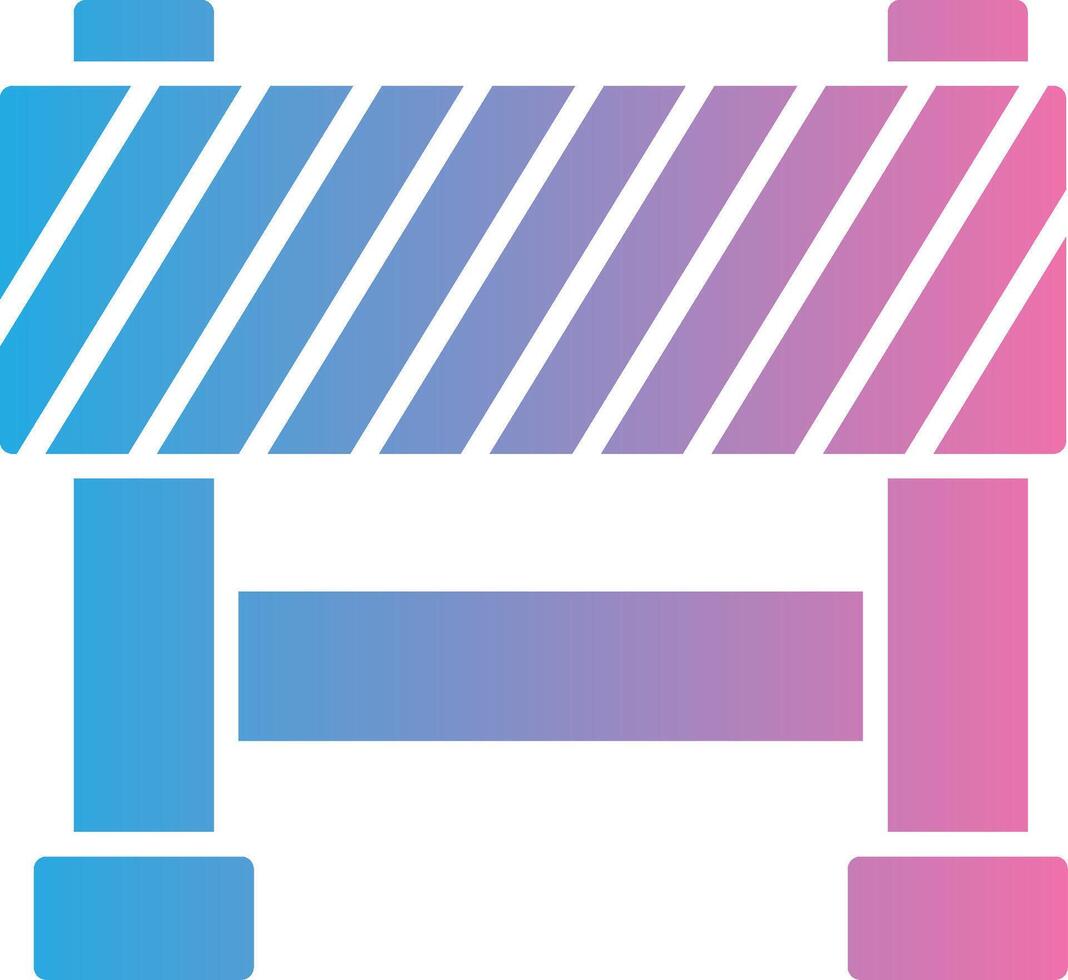 Barrier Stylized Flat Drawing vector