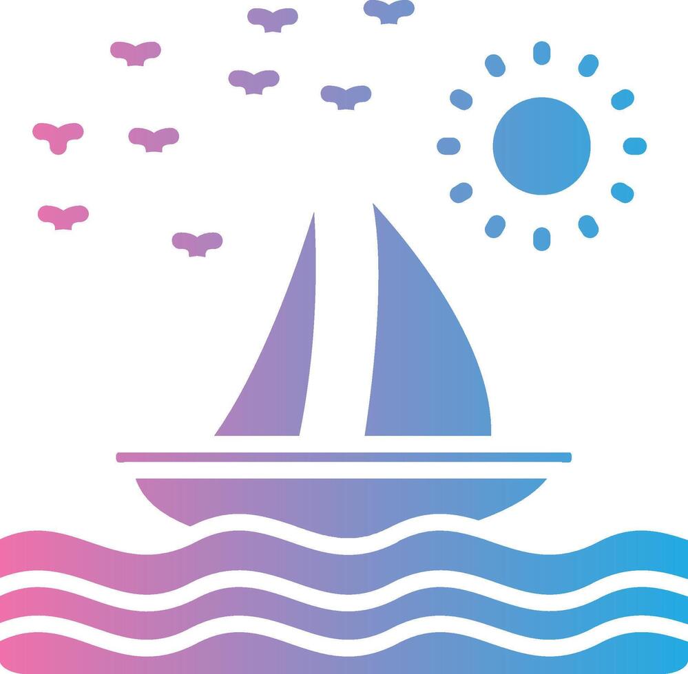Boat Illustrated Concept Graphic vector