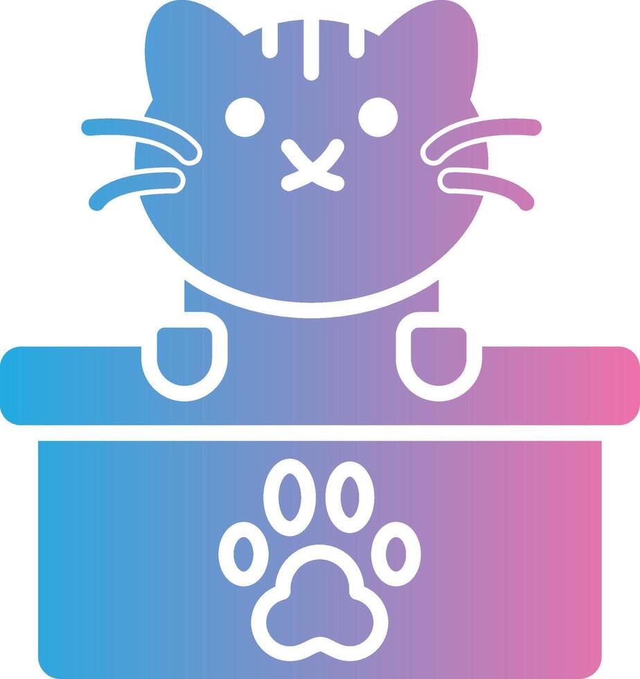 Cat Box Wireframe App Design vector