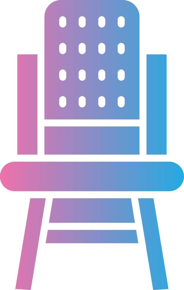Dining Chair 3D Interface Shape vector