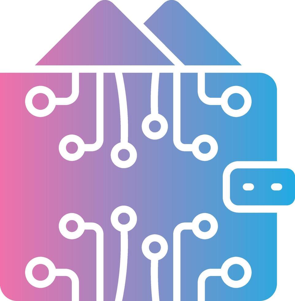 Ewallet Bold Outline Badge vector