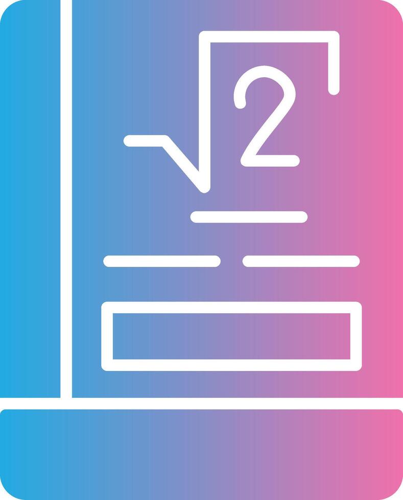 Math Book Web-Based Design Element vector