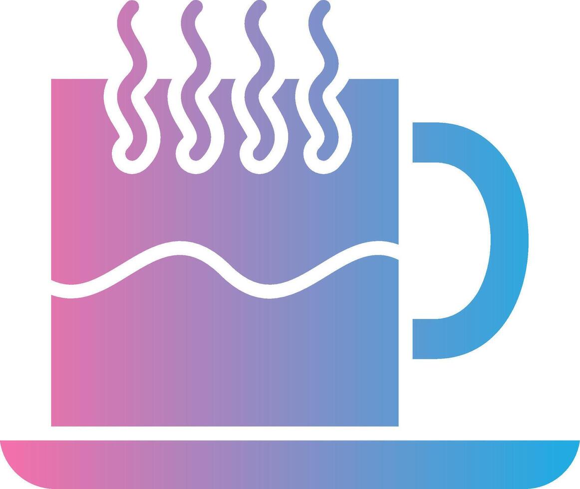 Mug Stylized Flat Drawing vector