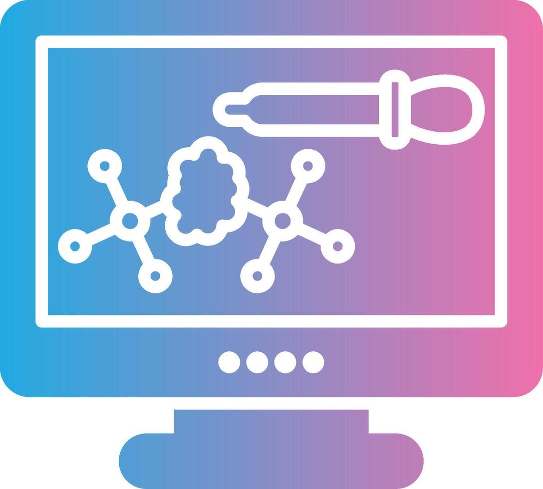 Pipette Interface Line Graphic vector