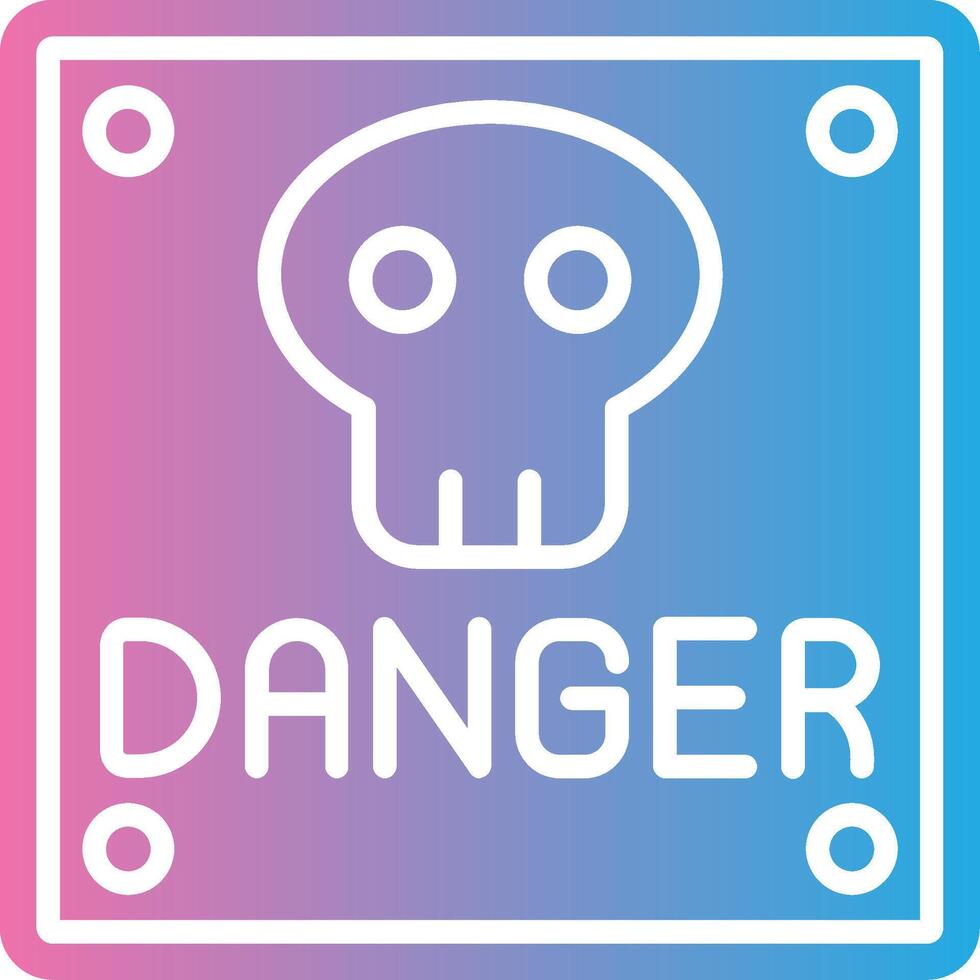 Danger Pixel Style Badge vector