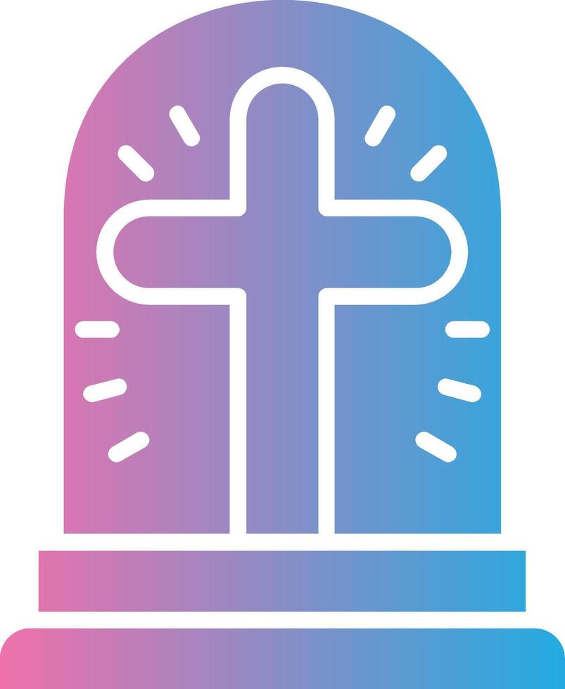Christianity Cross Smooth UI Symbol vector
