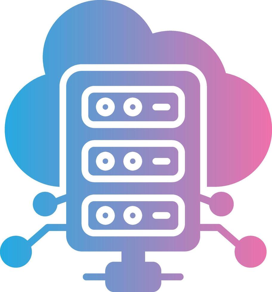 Hosting Futuristic UI Mark vector