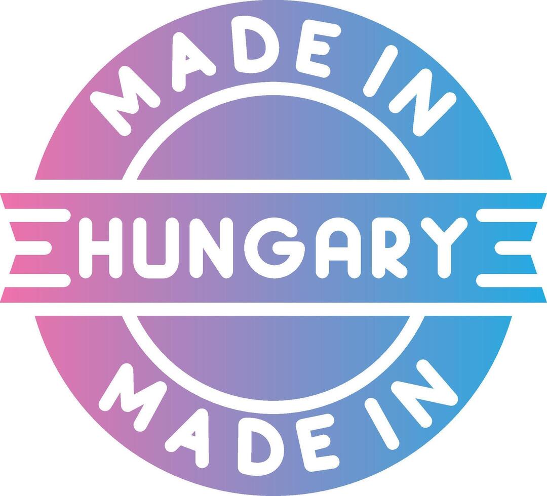 Made In Hungary Bright Tone Visual vector