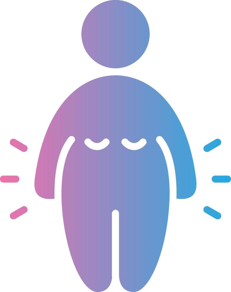 Obesity Interface Line Graphic vector