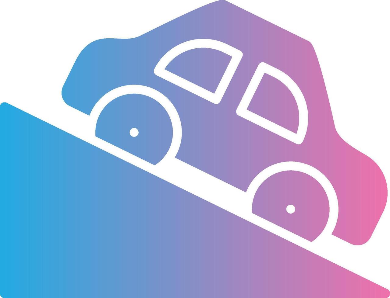 Steep Descent UI Badge vector