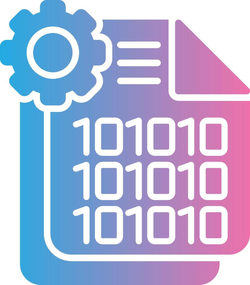 Binary Code 3D Rendered Symbol vector