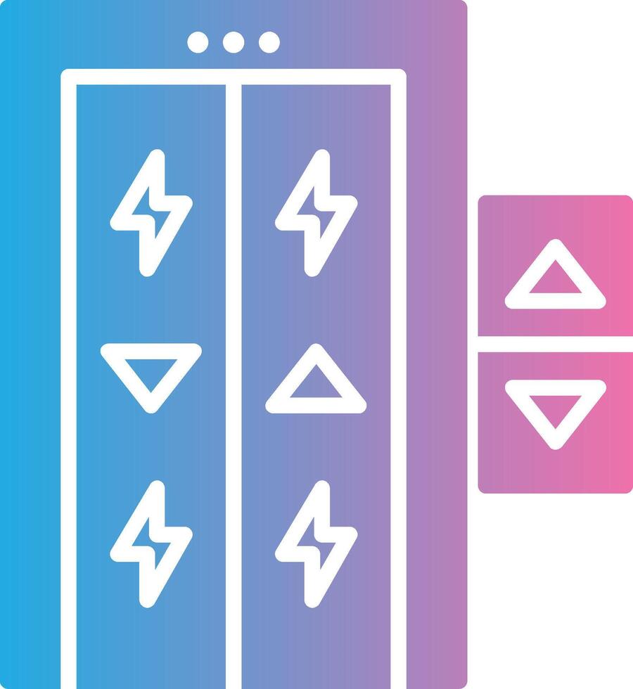 Elevator Digital Tech Element vector