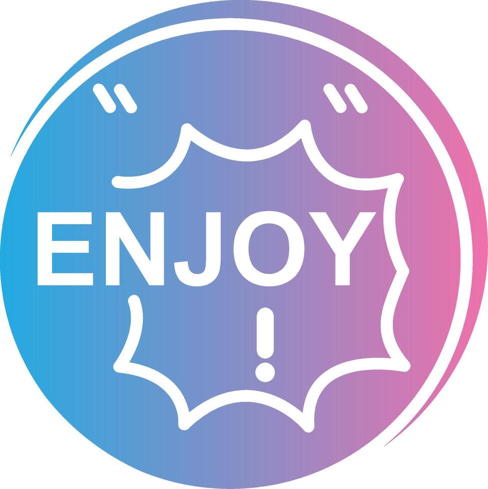 Enjoy Flat Design Piece vector
