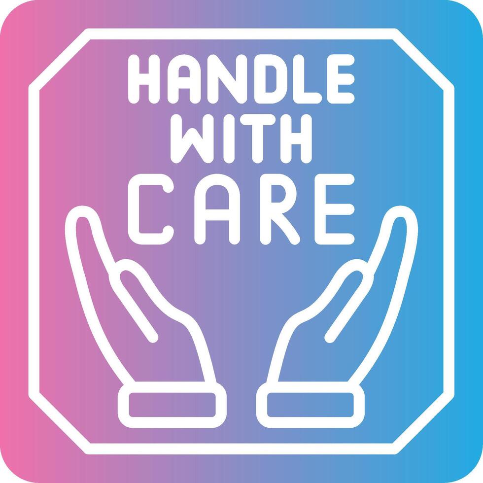 Handle With Care Clean Digital Design vector